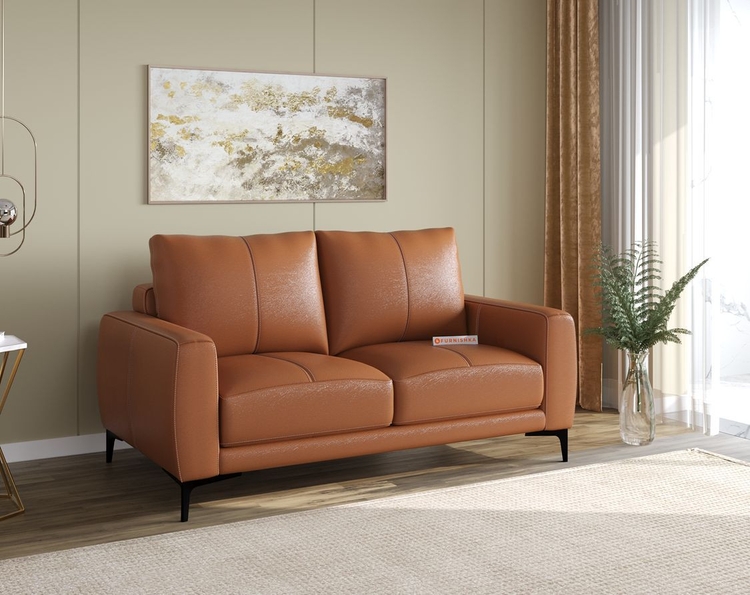 Balvin Leather 2 Seater Sofa