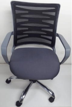 Kabil Mid Back Office Chair - Grey Back & Grey Seat