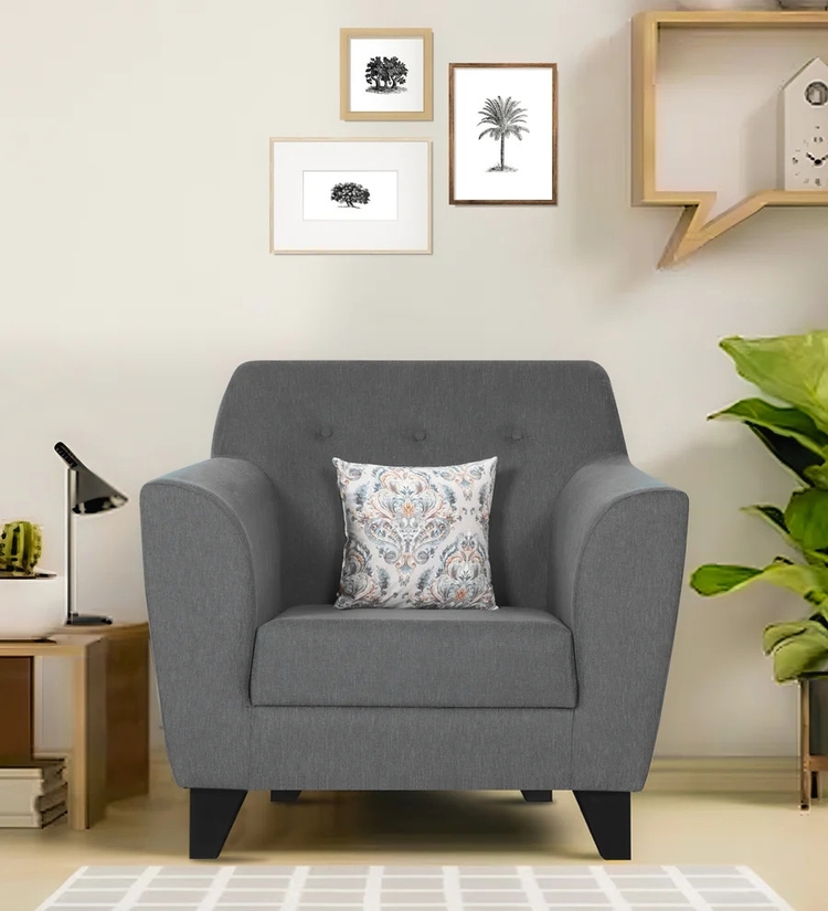 Textura Vivara Comfortable fabric sofa 1 Seater