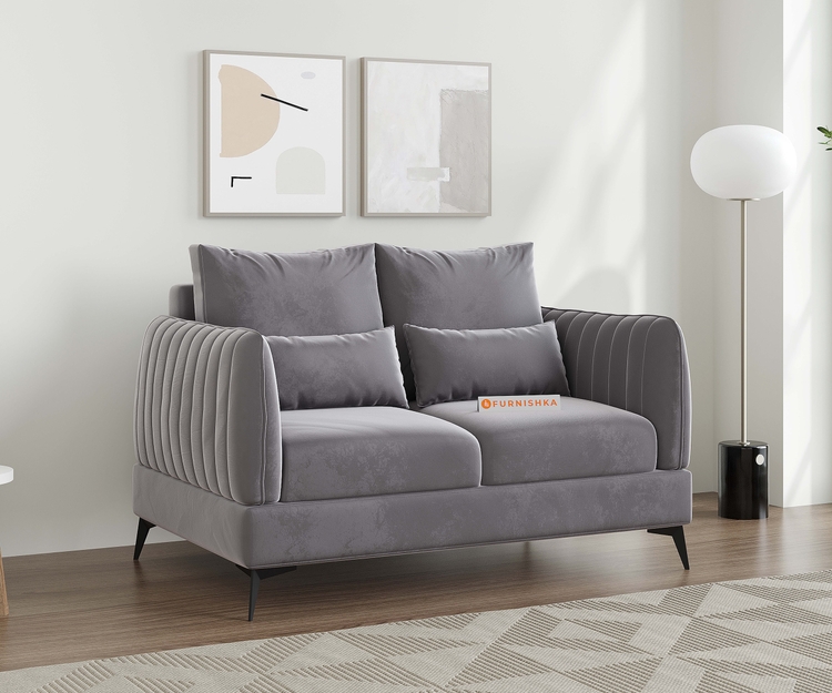 SoftSculpt Coriba 2 Seater Sofa In Premium Cotton Fabric