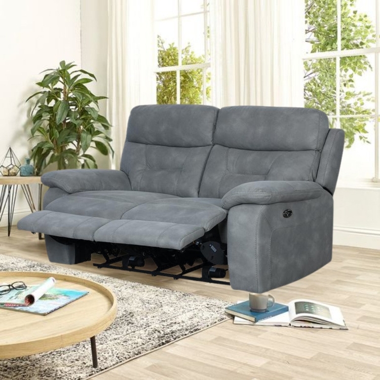 PlushParadigm Graphite 2 seater (with 2 seats) with 2 motorised recliners