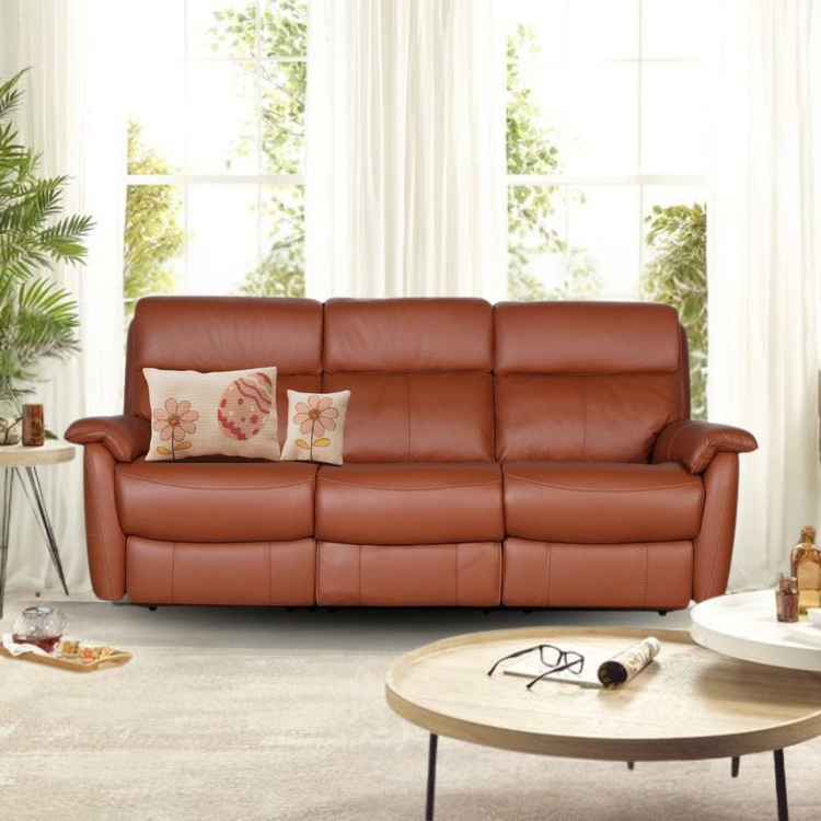 PlushCraft WarmComfort 3 seater sofa (with 3 seats) with 2 motorised recliners