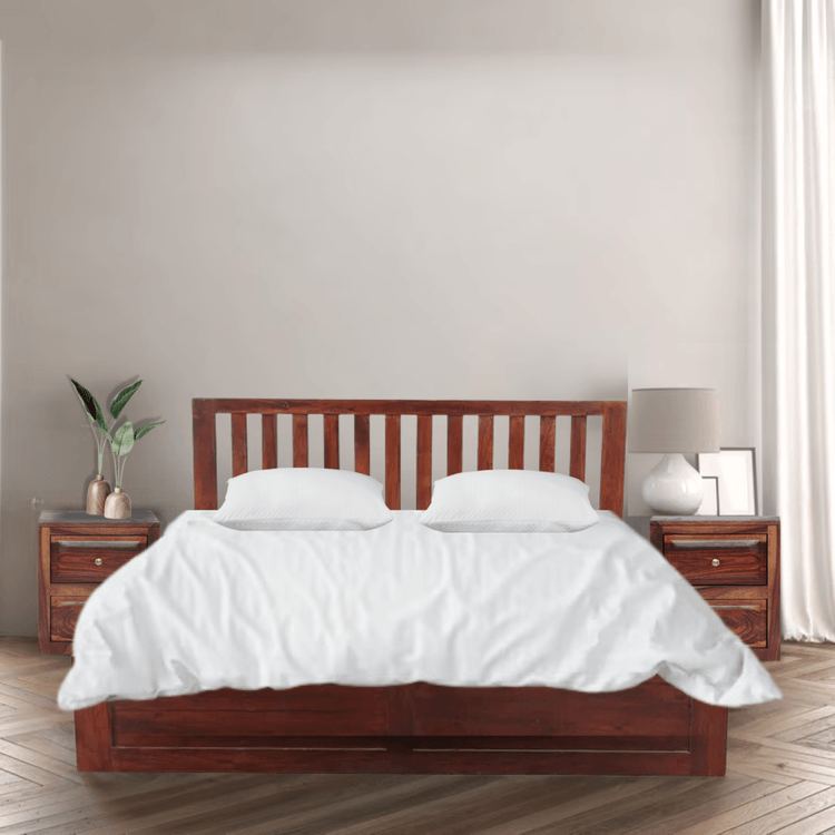 LineaLuxe Aura King Size Bed With Box Storage
