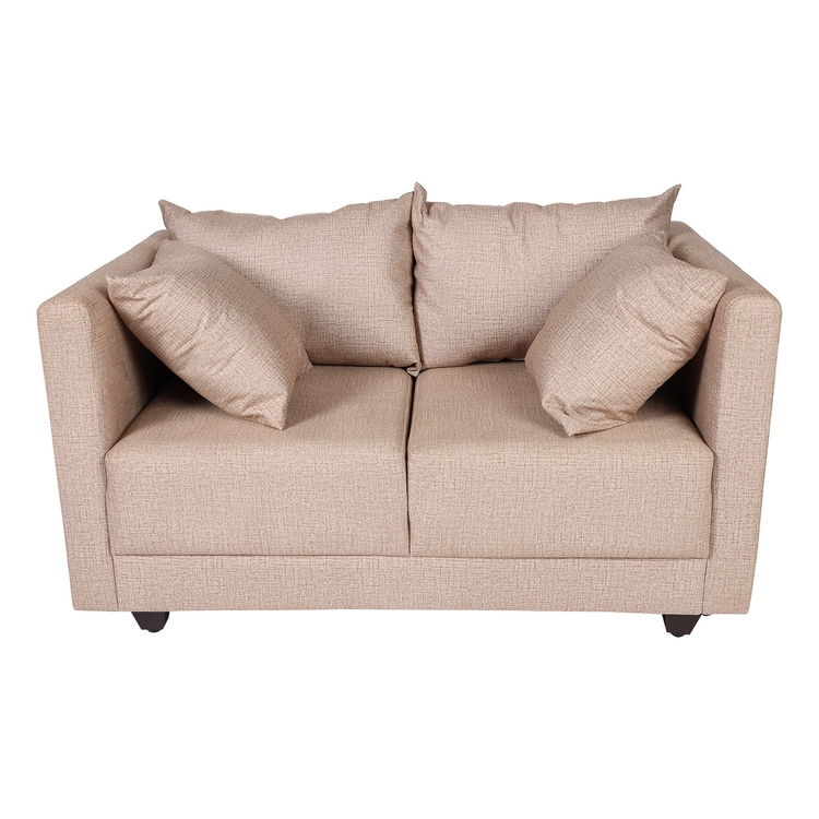 Textura Nixie 2 Seater Sofa In Neutral Beige Colour