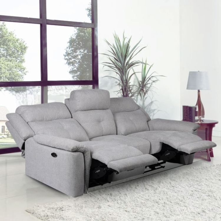 PlushParadigm FeatherGlide 3 seater Sofa (with 3 seats) with 2 motorised recliners