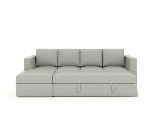 Oliver 3 Seater Sectional Sofa cum Bed - LHS - In House -Soft