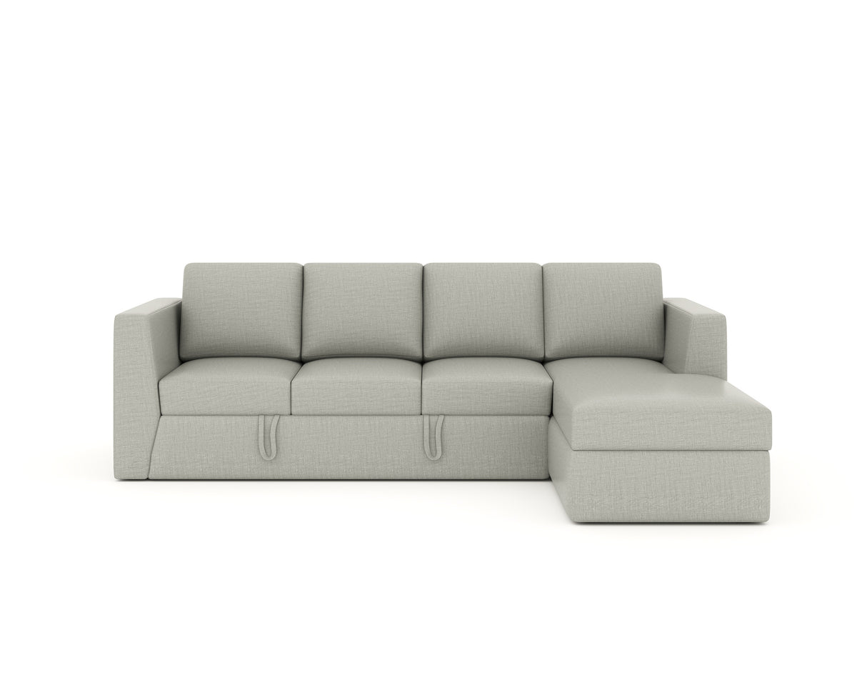 Oliver 3 Seater Sectional Sofa cum Bed - RHS - In House -Soft