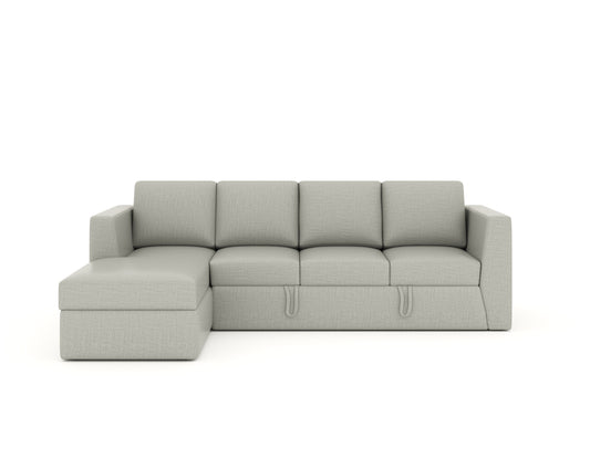 Oliver 3 Seater Sectional Sofa cum Bed - LHS - In House -Soft