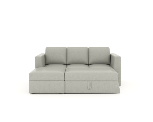 Oliver 2 Seater Sectional Sofa cum Bed - LHS - In House -Soft