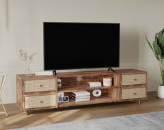 Amara Palvich Sheesham TV Unit with 4 Drawers