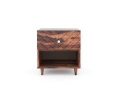 Chevora Upper Drawer Bedside Table In Sheesham - Yoho