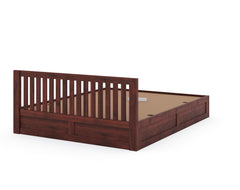 Arya Solid Wood King Bed with Box Storage