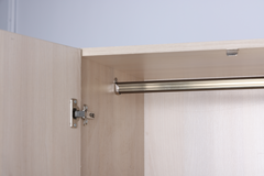 Aasaro 3 Door Wardrobe with Mirror - Oak Finish