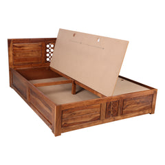 Ethiro Sheesham King Bed with Box Storage