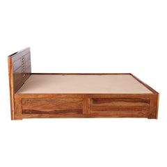 Ethiro Sheesham King Bed with Box Storage