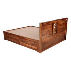 Ethiro Sheesham King Bed with Box Storage