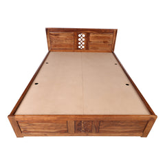 Ethiro Sheesham King Bed with Box Storage