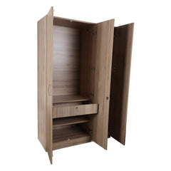 Ataria 3 Door Wardrobe - Oak Finish