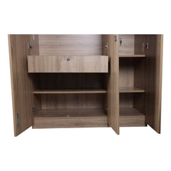 Ataria 3 Door Wardrobe - Oak Finish