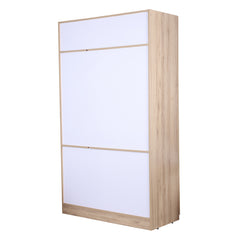 Aasaro 3 Door Wardrobe with Mirror - Oak Finish