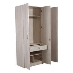 Zeta 3 Door Wardrobe - Ash Finish