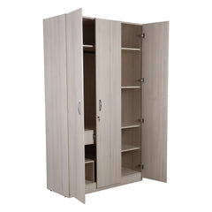 Zeta 3 Door Wardrobe - Ash Finish