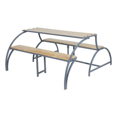 GARDEN FLIP TABLE 3+3 Seater