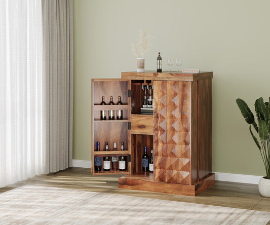 Lima Sheesham Bar Cabinet