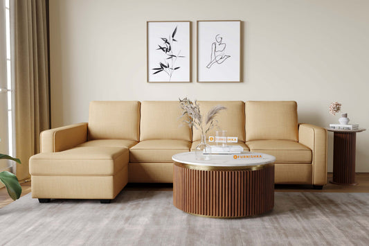 Marcella Fluted Round Coffee Table