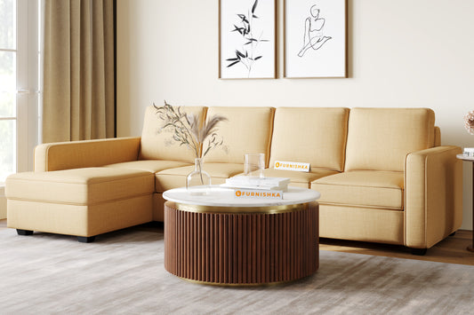 Marcella Fluted Round Coffee Table