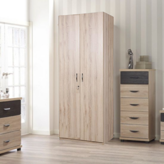 Ataria 2 Door Wardrobe - Oak Finish