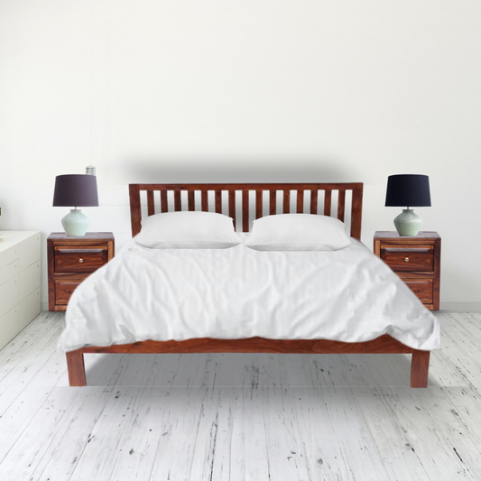 Arya Solid Wood King Bed without Storage