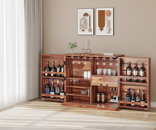 Abril Sheesham Bar Cabinet