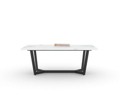 Aanvo Marble Top Coffee Table In Black Finish