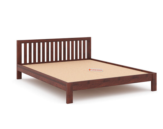 Arya Solid Wood Queen Bed without Storage