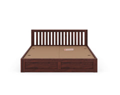 Arya Solid Wood Queen Bed with Box Storage