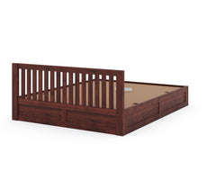 Arya Solid Wood Queen Bed with Box Storage