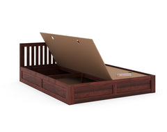 Arya Solid Wood Queen Bed with Box Storage