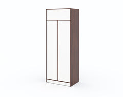 Zeta 2 Door Wardrobe - Walnut Finish