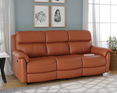 Taurus Leather 3 Seater Recliner