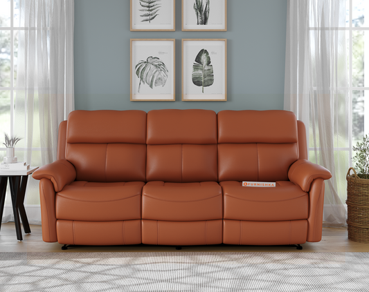 Taurus Leather 3 Seater Recliner