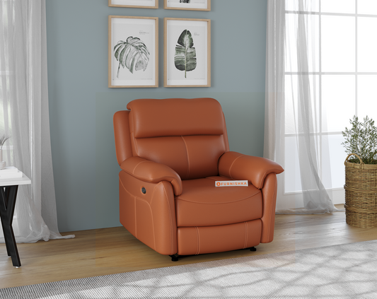 Taurus Leather 1 Seater Recliner