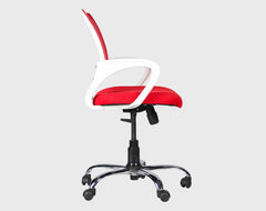 Bryce Ergonomic Mid Back Office Chair - Red Mesh