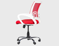 Bryce Ergonomic Mid Back Office Chair - Red Mesh