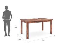 Akira Sheesham 6 Seater Dining Table