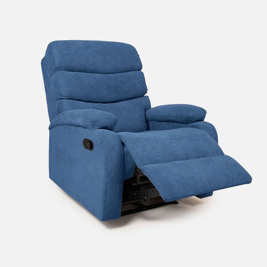 Abiza 1 Seater Blue Rotation Manual Recliner