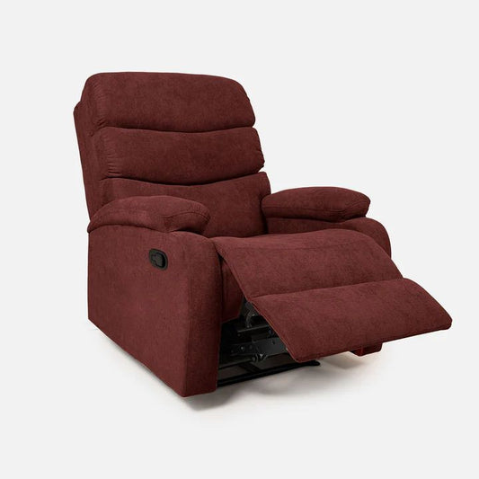 Abiza 1 Seater Maroon Rotation Manual Recliner