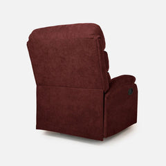 Abiza 1 Seater Maroon Rotation Manual Recliner