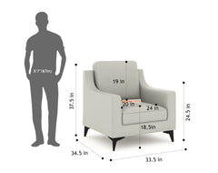 Arrasso 3+1+1 Seater Sofa Set