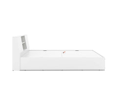 Allen Queen Bed with Box Storage in White